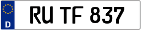 Trailer License Plate